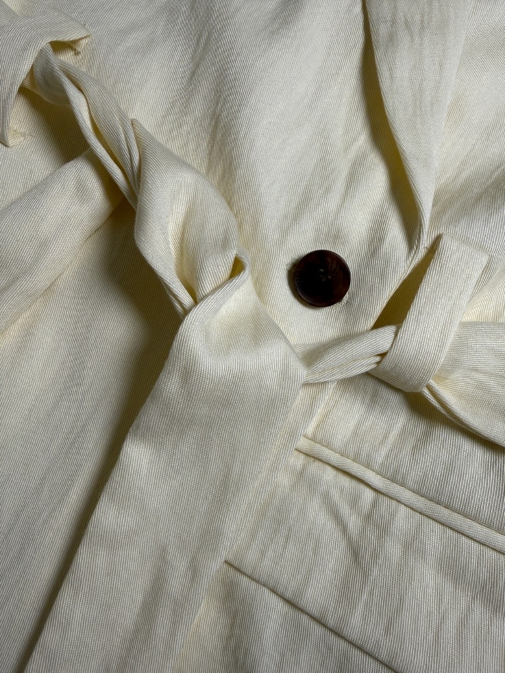 a new day Soft Yellow Sleeveless Tie-Waist Blazer Vest - Picture 2 of 6